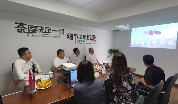 綏芬河市領導一行蒞臨天府盛國際物流參觀指導